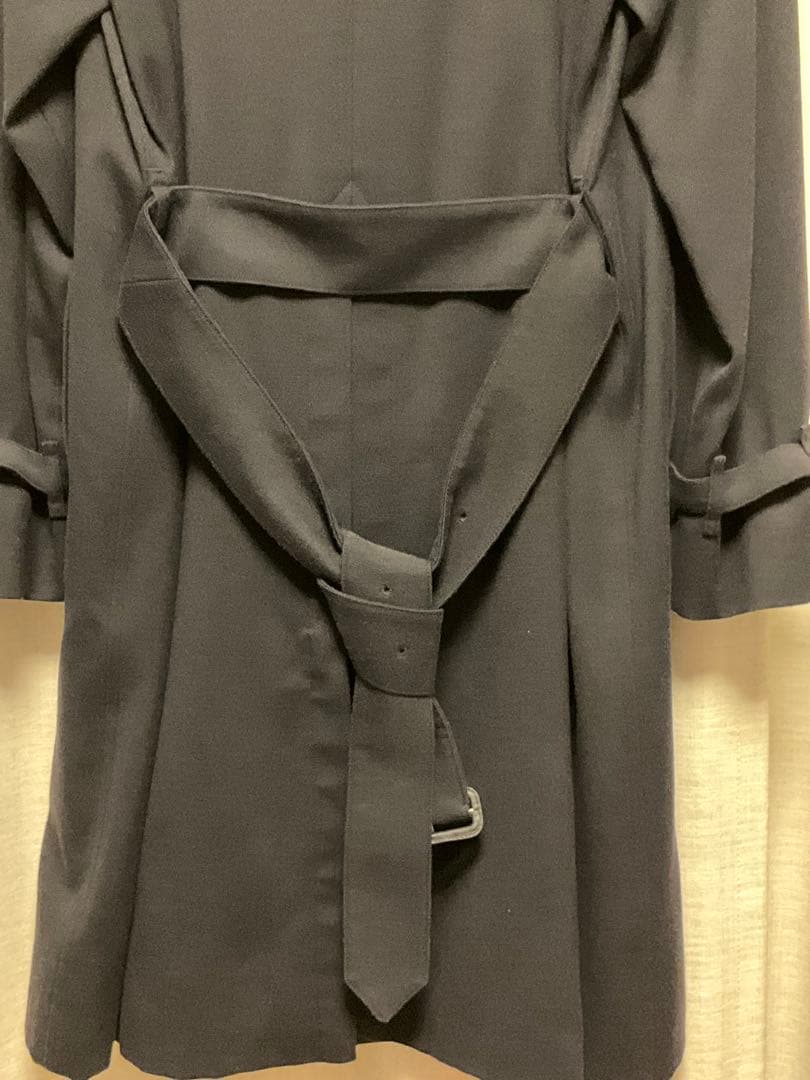 UNITED ARROWS コットン ウール トレンチコート ネイビー 日本製