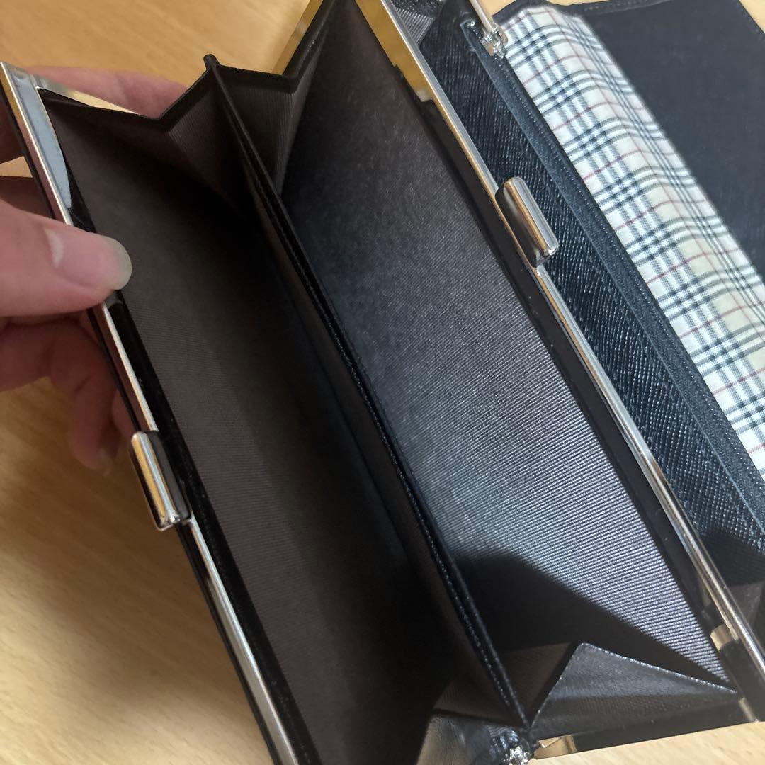 BURBERRY バーバリー 長財布 ノバチェック 黒 ブラック 箱付き