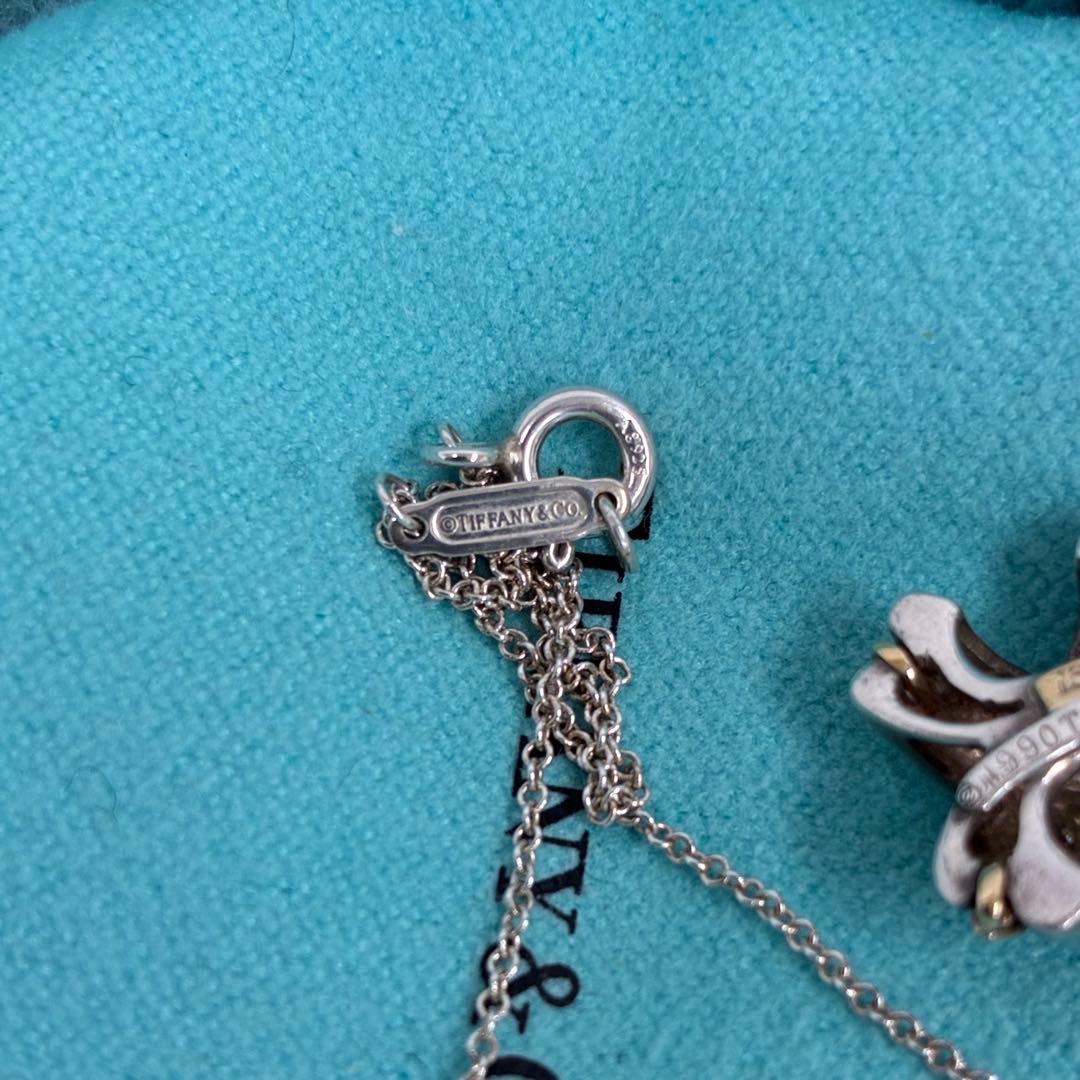 TIFFANY&Co. シグネチャークロス ネックレスK18 SV925