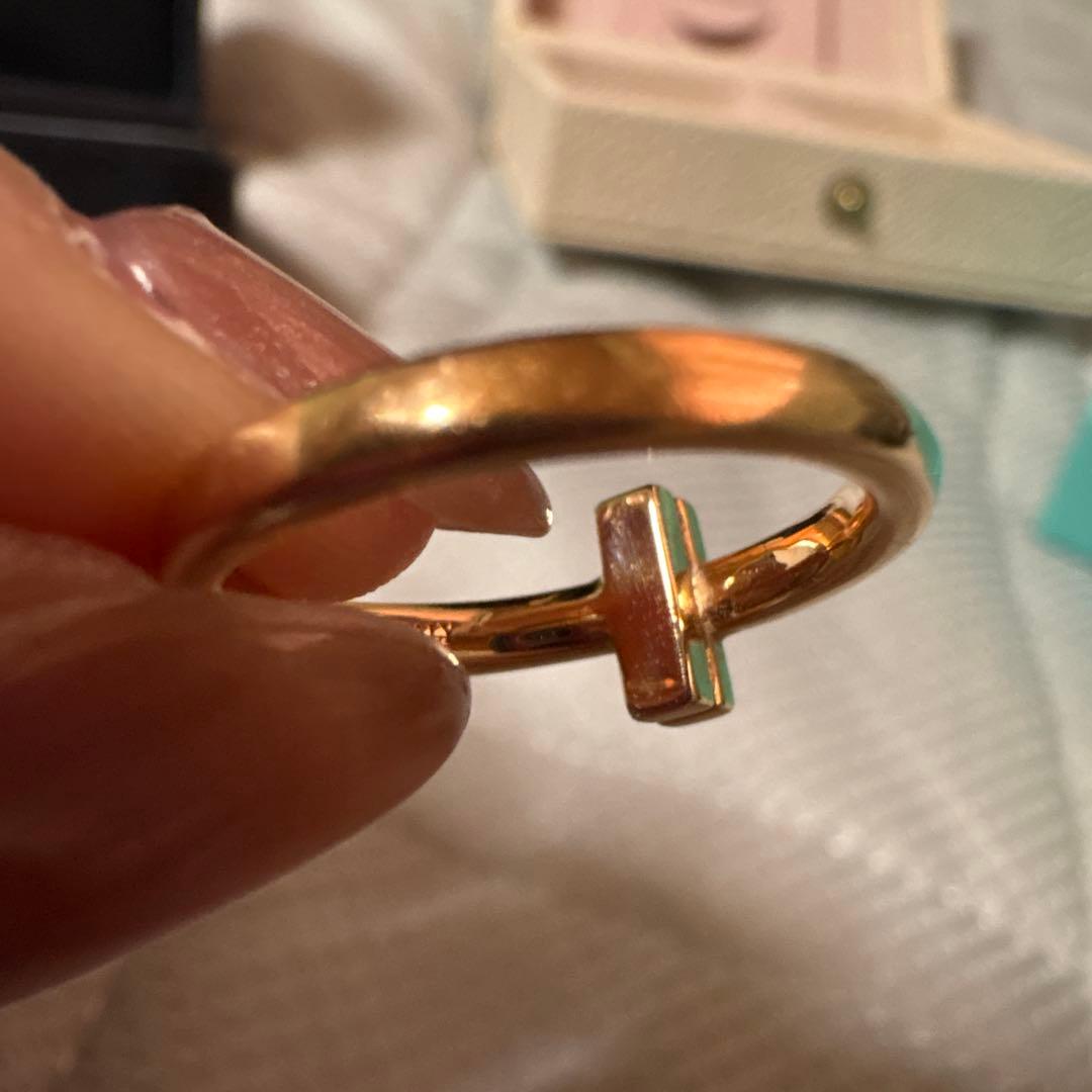Tiffany & Co. ティファニー　ティーワンリング　9号　PG