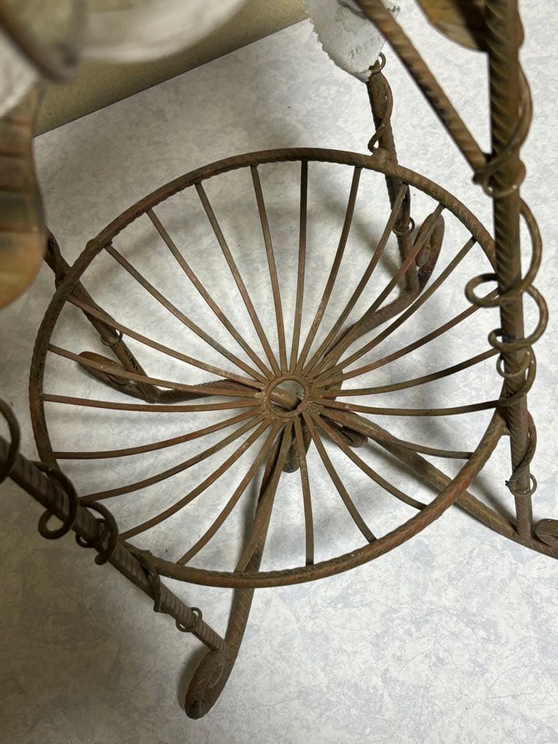 浮き玉ガラス シャビーオブジェ プランター フラワーベース 海外 アンティークG