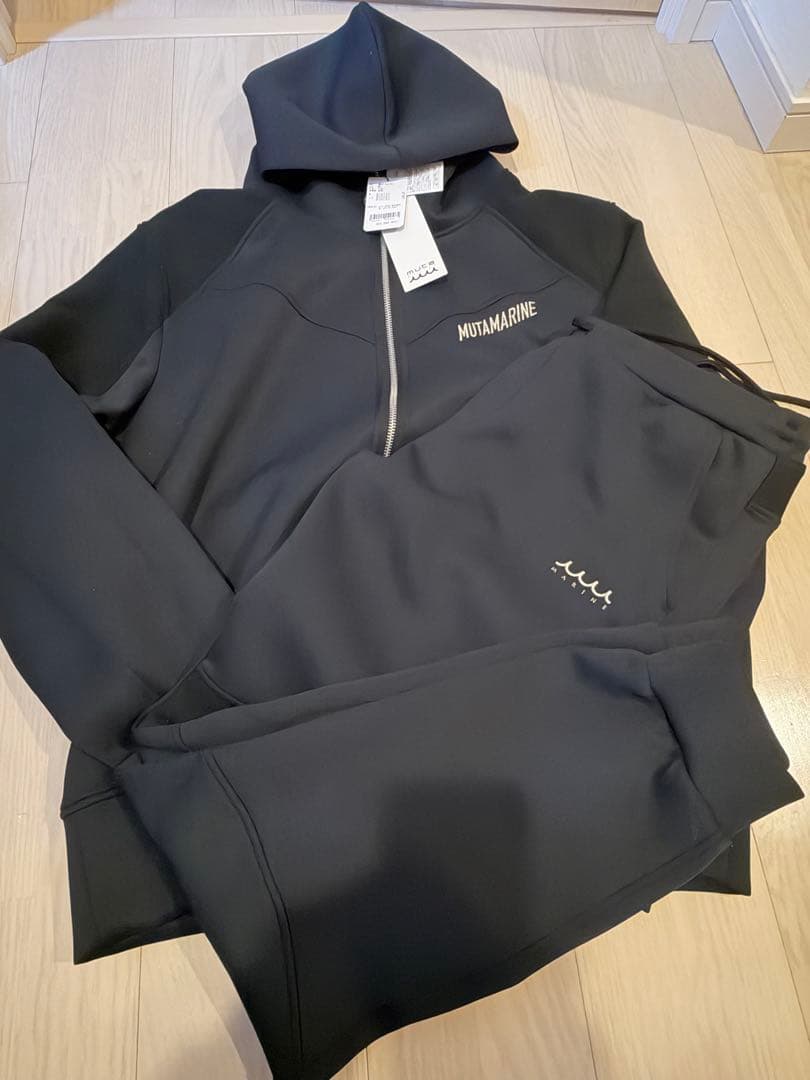 バスさん専用MUTAMARINE ブラック ストレッチセットアップXL