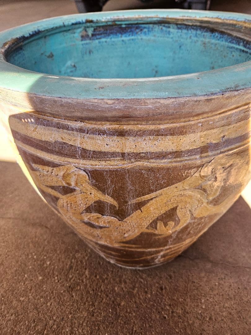 専用‼‼ 期間限定価格☆アンティーク　ピータン　壺　龍