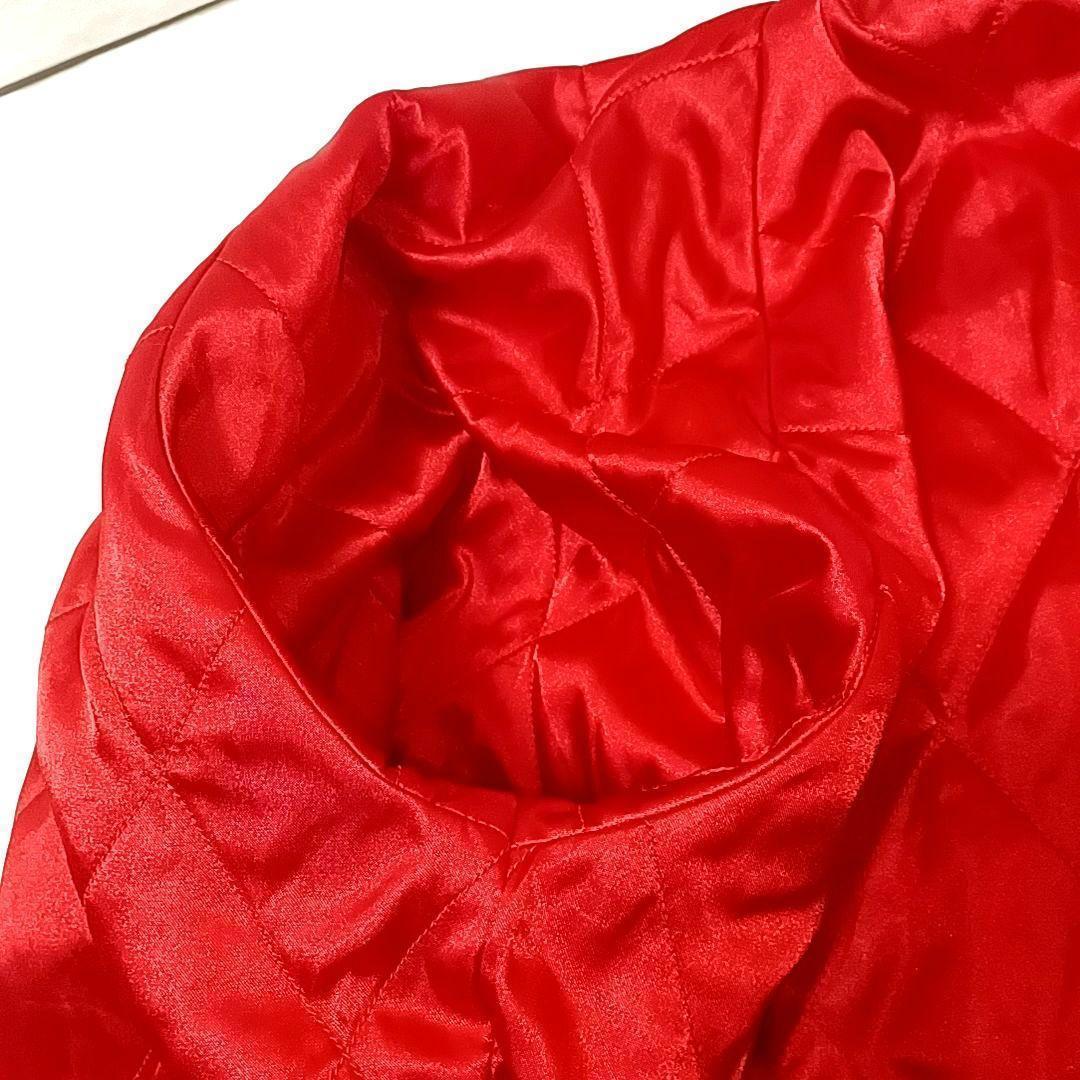 美品★AVIREX　アヴィレックス　刺繍　中綿　リバーシブルスカジャン　ネイビー