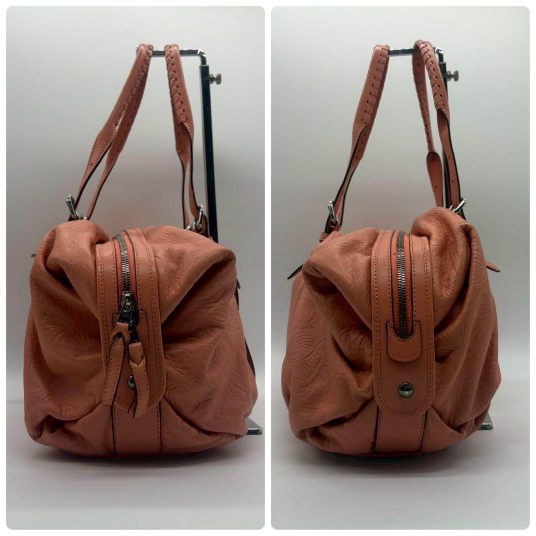 専用出品LOEWE アナグラム　ミニボストンバッグ レアカラー　カード付