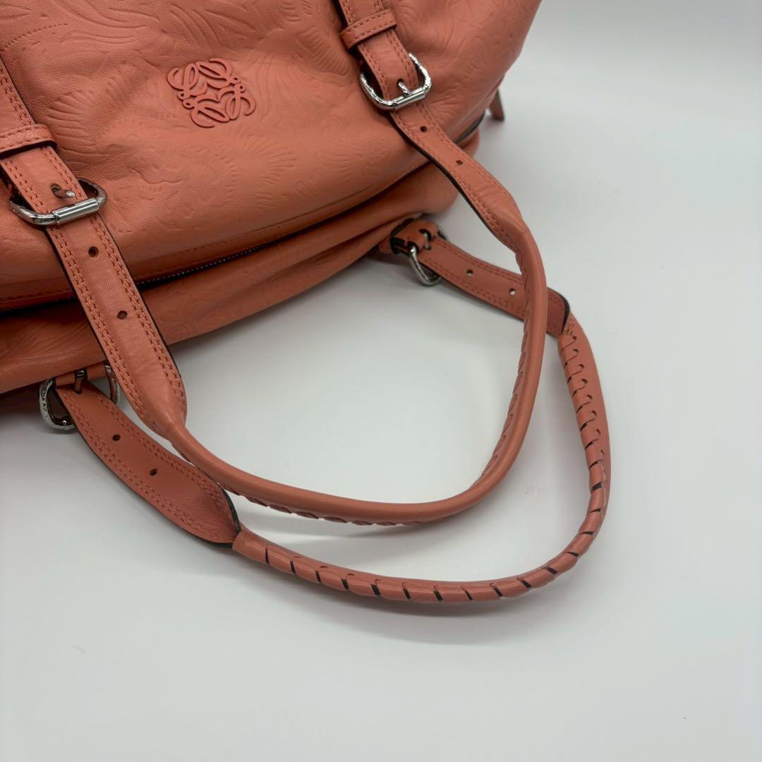 専用出品LOEWE アナグラム　ミニボストンバッグ レアカラー　カード付