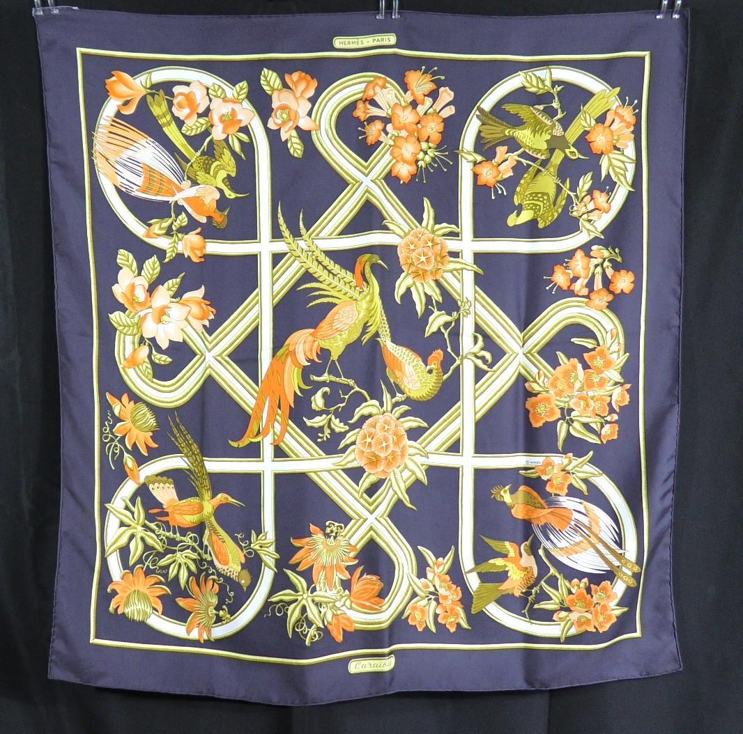 HERMES エルメス　大判スカーフ　カレ90　 D415