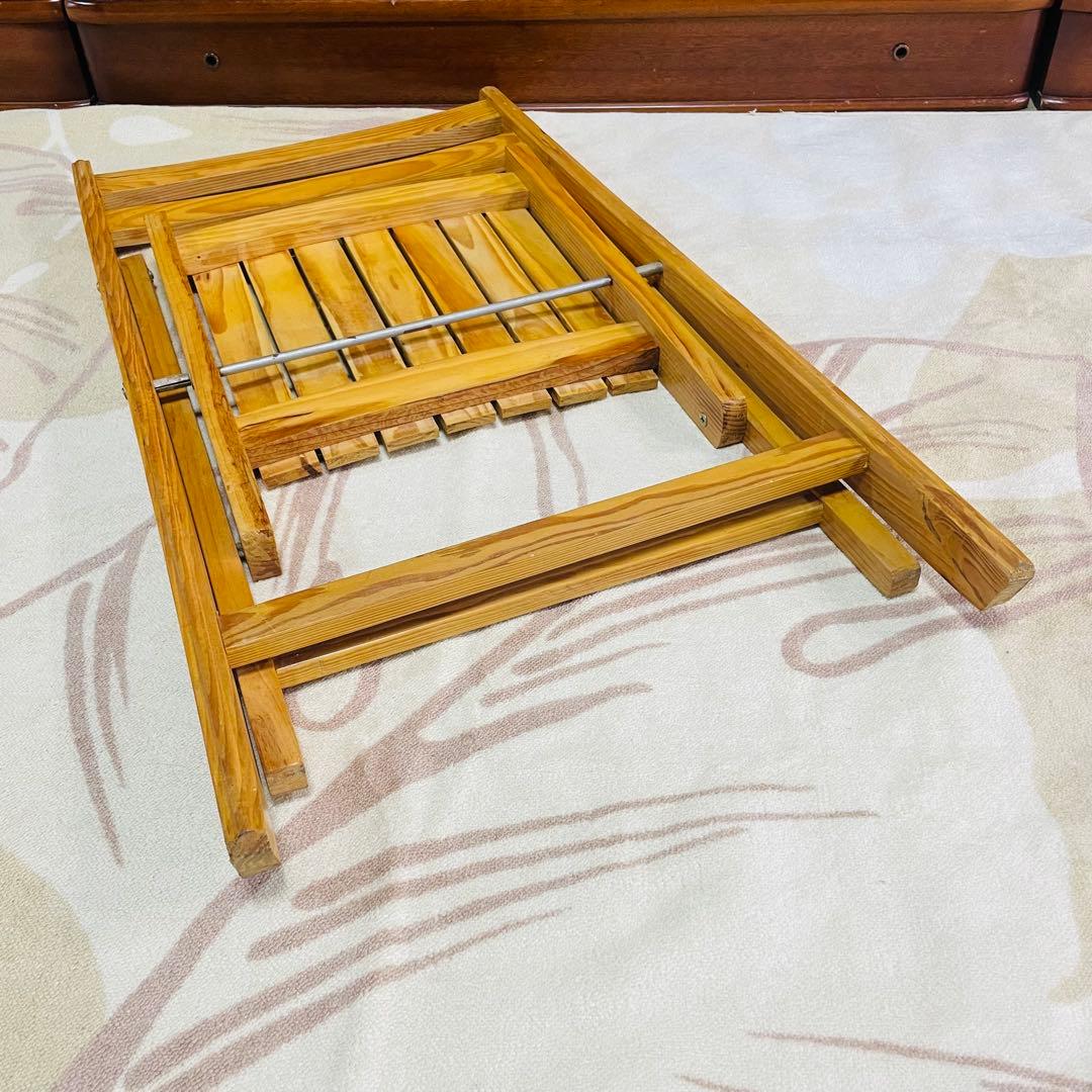 木製 折りたたみチェア 2脚セット