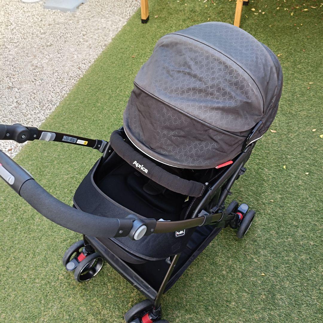 【良品】Aprica　オプティアプレミアム　ベビーカー　エッグショック　AB