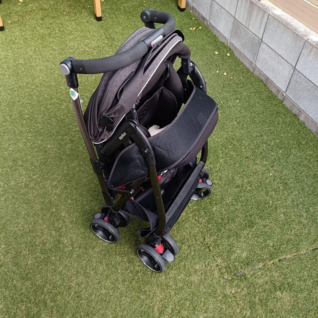 【良品】Aprica　オプティアプレミアム　ベビーカー　エッグショック　AB