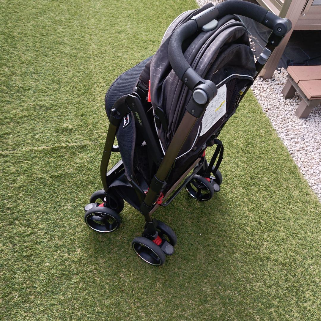 【良品】Aprica　オプティアプレミアム　ベビーカー　エッグショック　AB