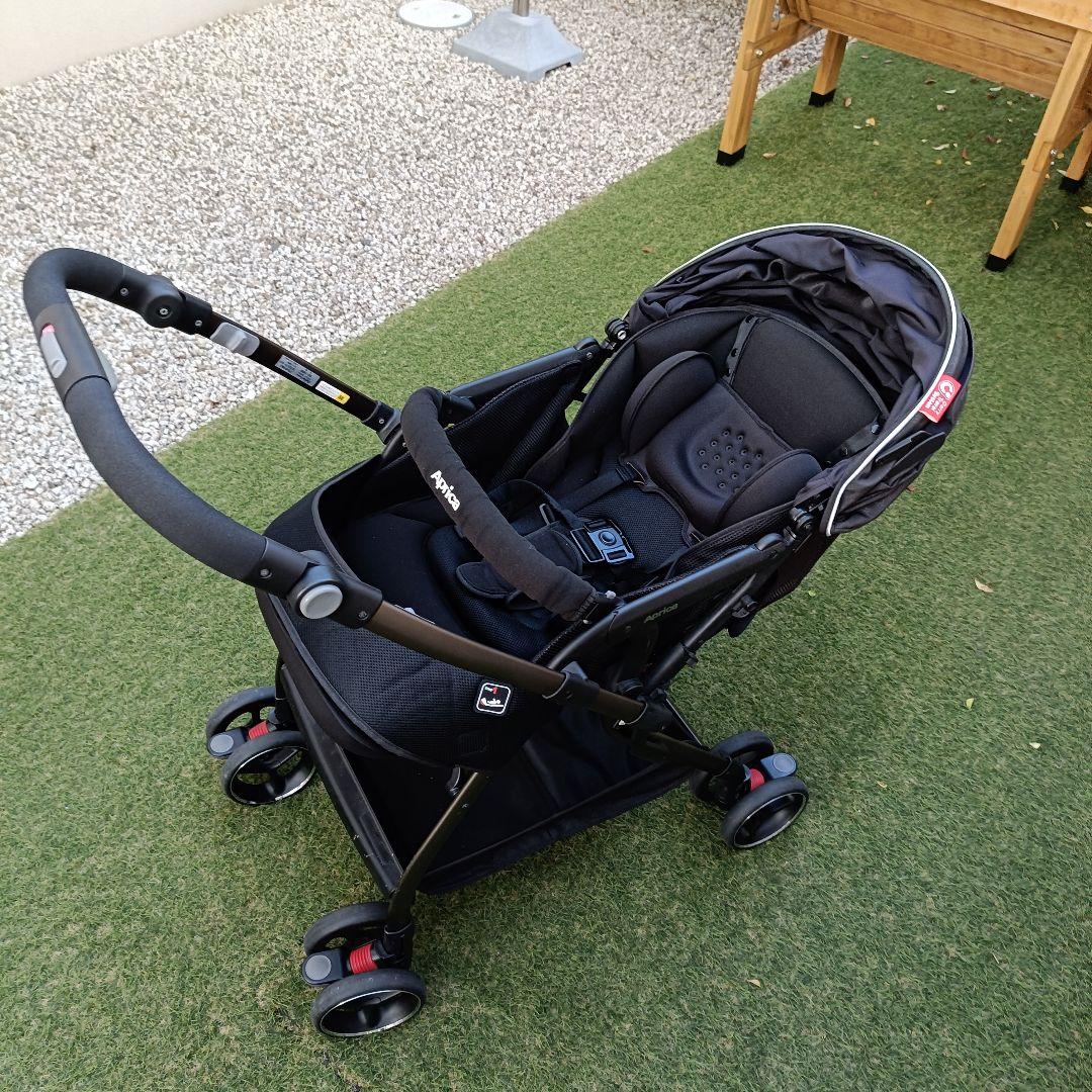 【良品】Aprica　オプティアプレミアム　ベビーカー　エッグショック　AB