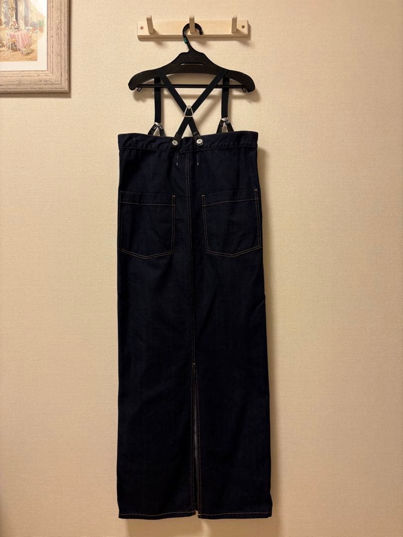 カレンソロジー&RC ダークブルー デニム サスペンダーワンピース