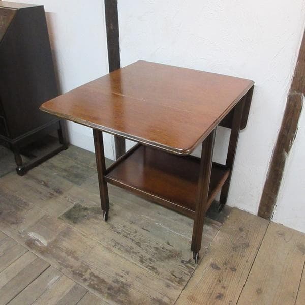 イギリス アンティーク 家具 キッチンワゴン トロリー バタフライ 6732d