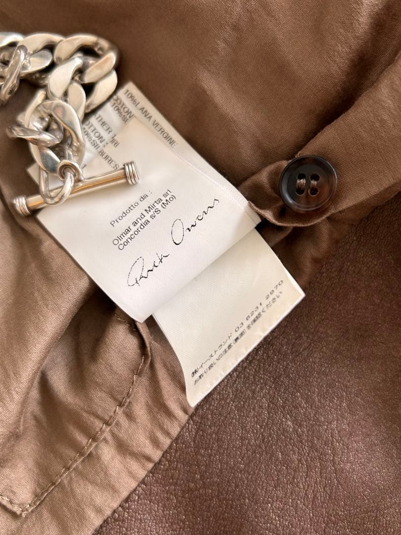 RICK OWENS レザージャケット