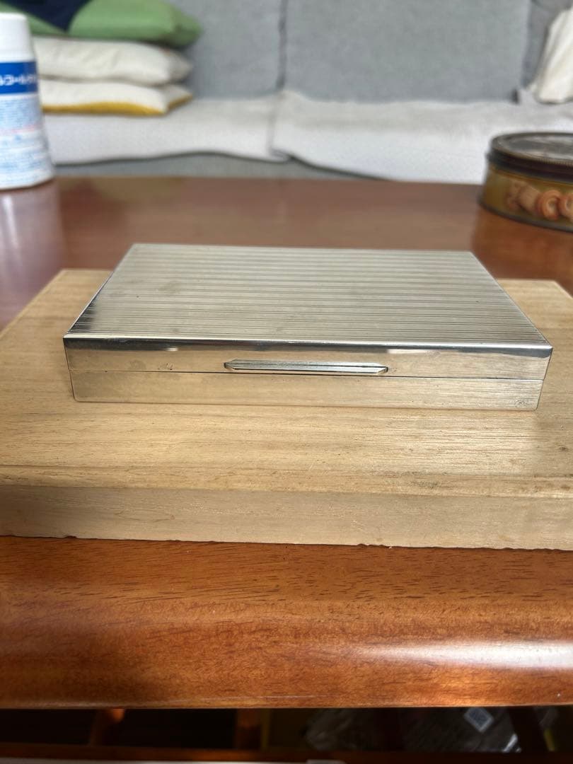 SILVER 925 銀製小物入れ銀製煙草入れアンティーク228g