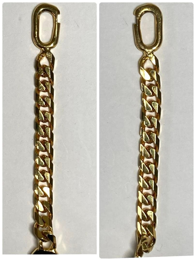 セリーヌ　マカダム　プレート　ゴールド金具　ブレスレット