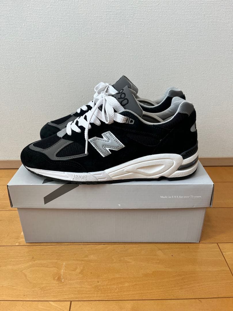 【最終値下げ】未使用に近いニューバランス M990BL2 ブラック 27cm