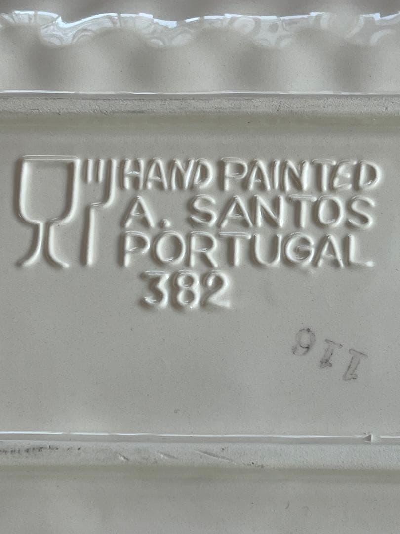 ポルトガルHANDPAINTED A.SANTOS PORTUGAL プレート