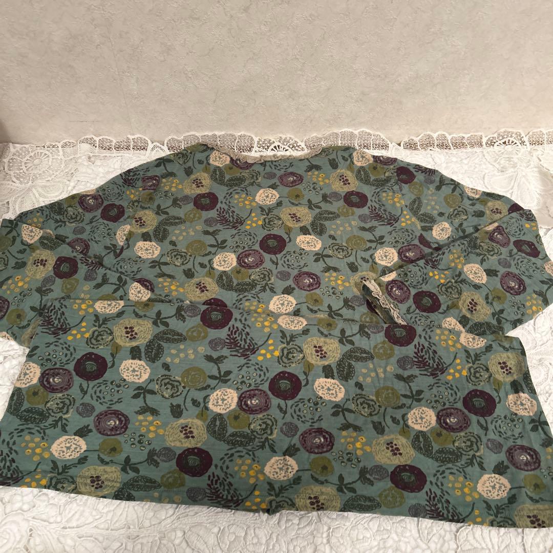 新品　Atuko Matano フリルパジャマ　ワコール　Lサイズ　ポケットに猫