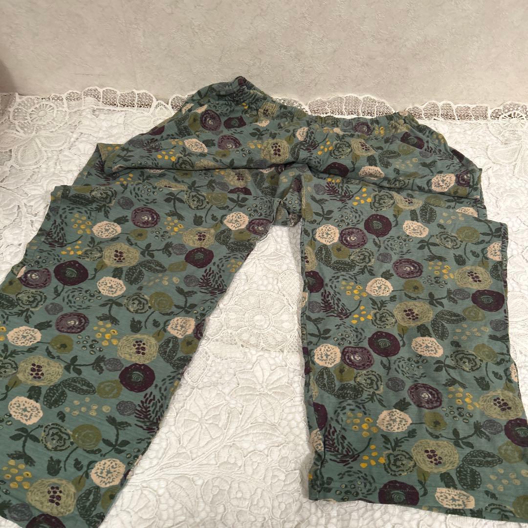 新品　Atuko Matano フリルパジャマ　ワコール　Lサイズ　ポケットに猫