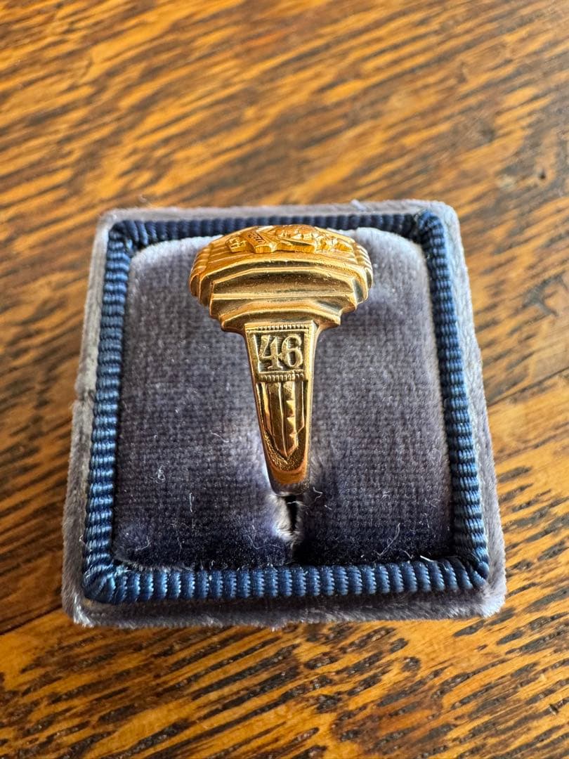 US VINTAGE 10K ハーフジョーンズ　カレッジリング