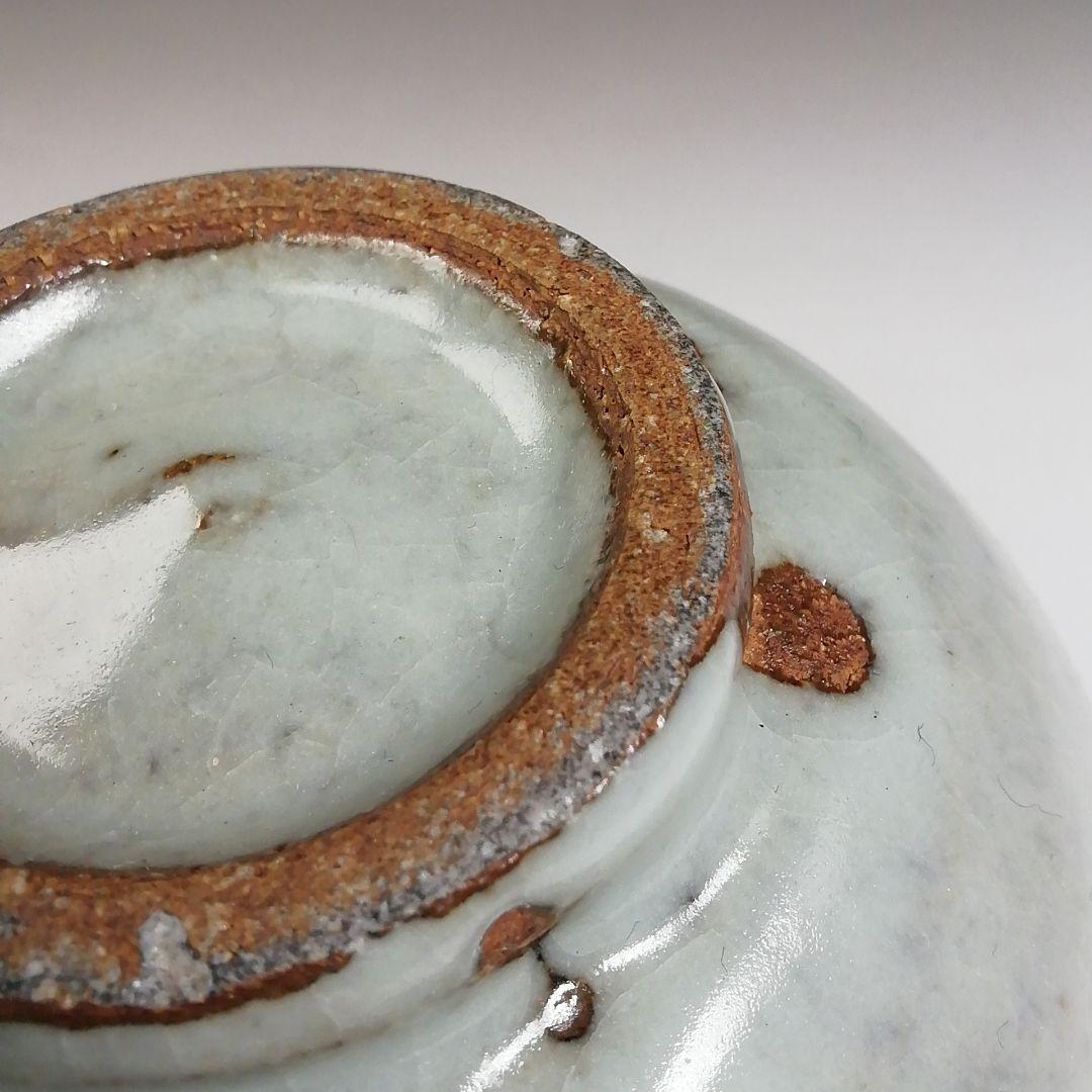 Ｔ８４８　茶碗　『白釉　茶碗』『神楽の窯　奥田康博 作』　共箱　抹茶碗　茶道具