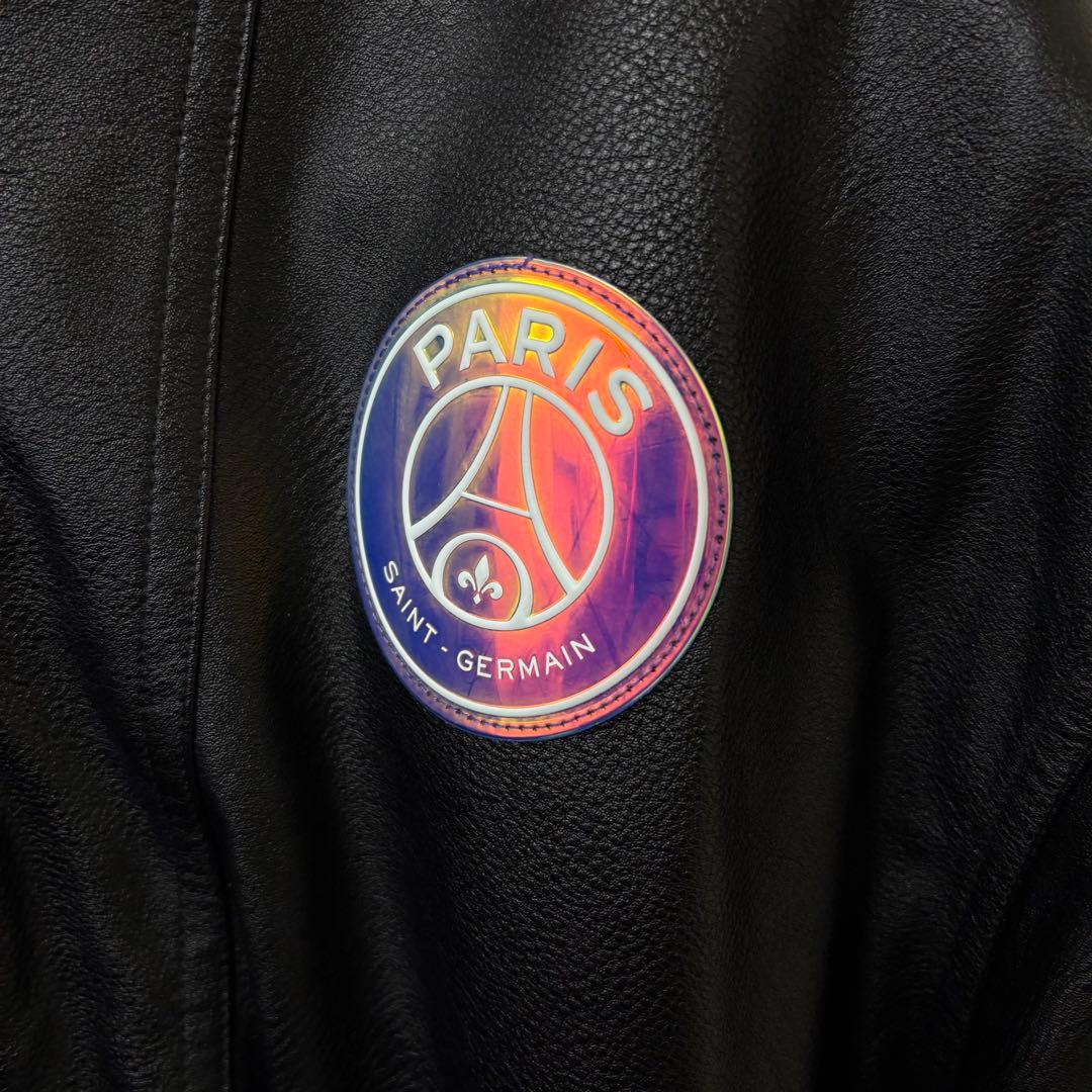 【激レア】パリサンジェルマン　レザージャケット　ブルゾン　PSG 完売モデル　黒