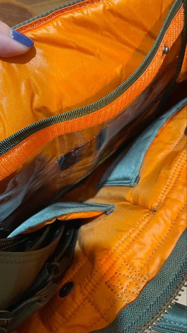 PORTER タンカーショートヘルメットバッグ セージグリーン