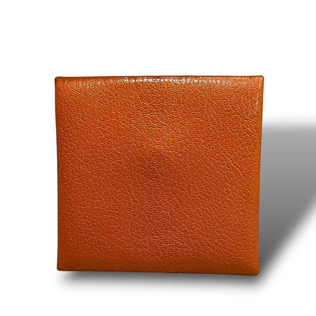 極美品 HERMES エルメス バスティア シェーブル ケース ミニ財布
