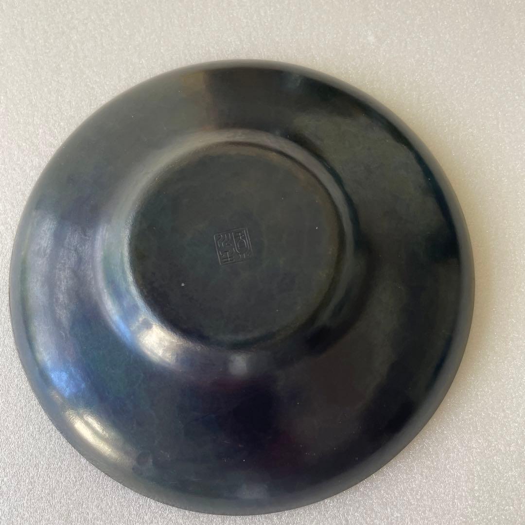 【玉川堂】✴︎未使用✴︎紫金鎚肌 銅製 茶器揃 燕鎚起銅器