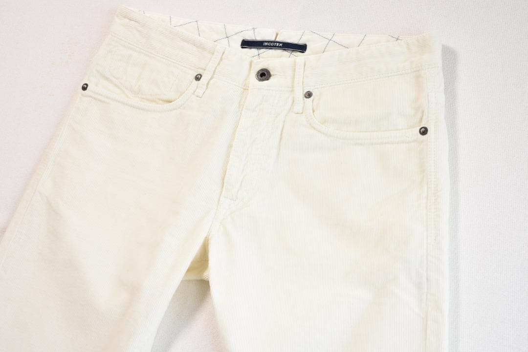 INCOTEX（インコテックス）セルビッチ刺繍が入ったコーデュロイパンツ31