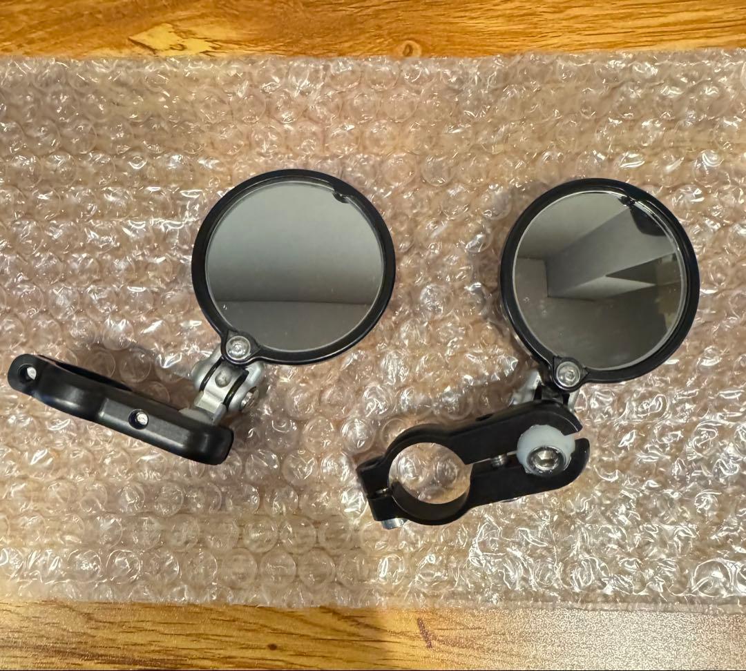 【美品】CRG 2インチバーエンドミラー CRGバーエンドミラーアダプターセット