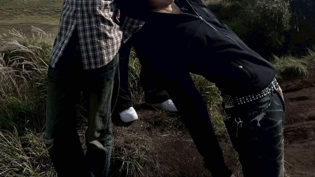 00s archive studs lether belt black お兄系