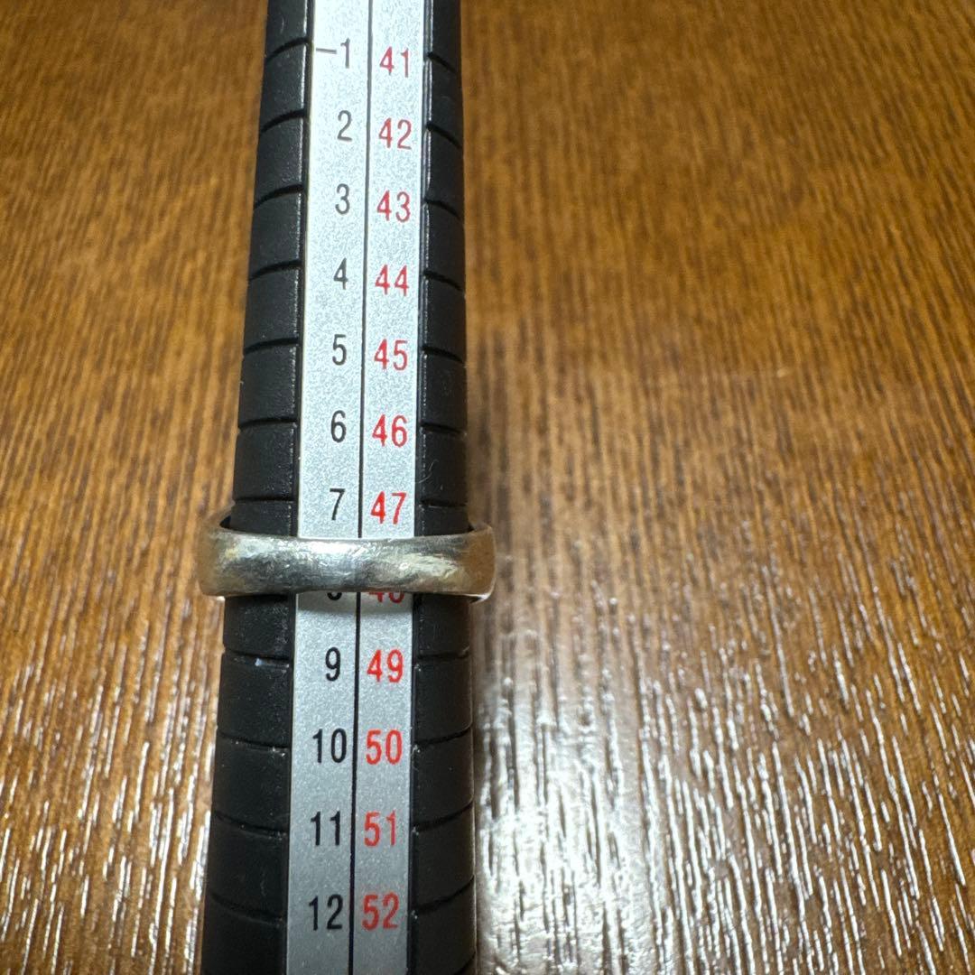 ビンテージ  46B シルバーリング ローズクォーツ8号