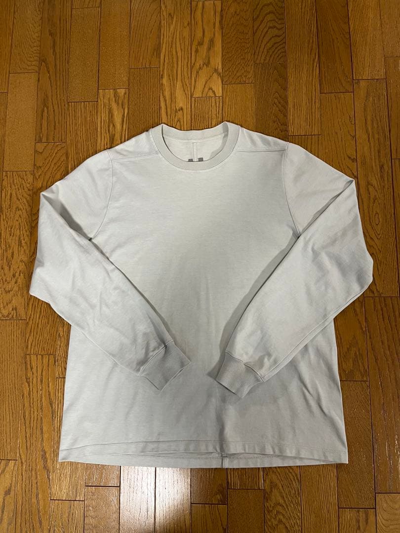 RICK OWENS SHORT CREWNECK LS T　OYSTER