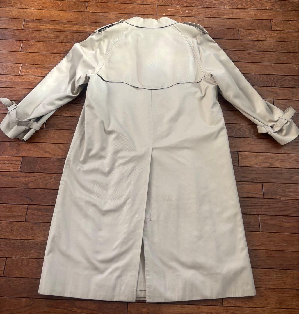 【美品】BURBERRY ジップライナーノバチェック　ステンカラーコート 165
