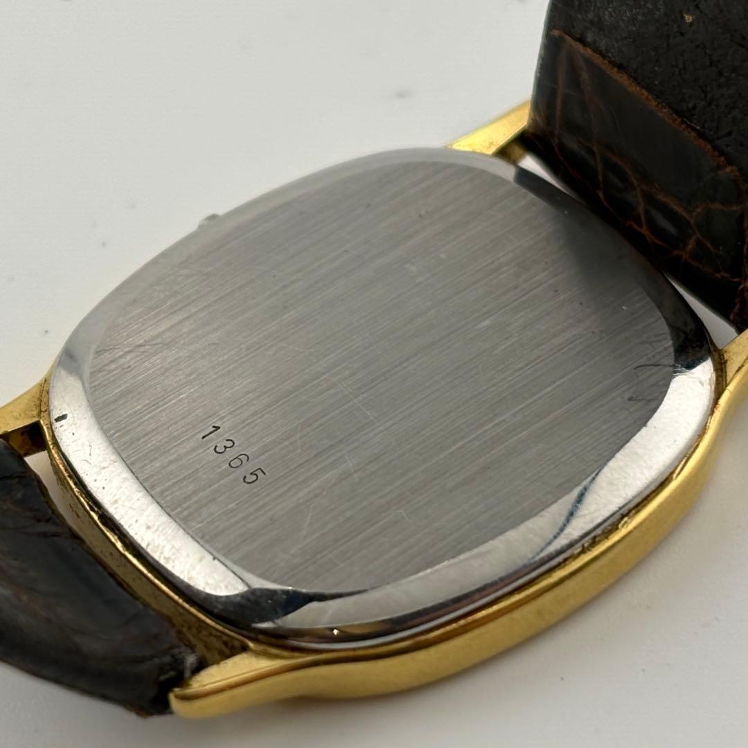 【動作未確認】オメガ プッシュリューズ クォーツ 1365 ゴールド