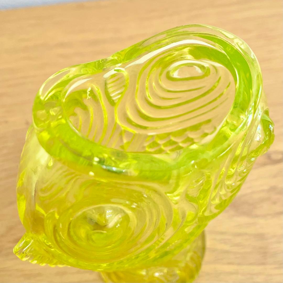 ◎ オールドバカラ BACCARAT ジャポニズム 鯉型花瓶 フラワーベース