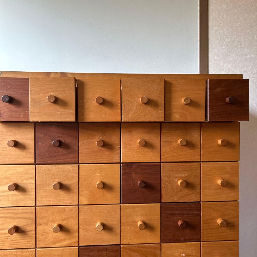 【希少】木製 多段チェスト 12杯 引き出し付き 幅75×奥行32.5×高さ90