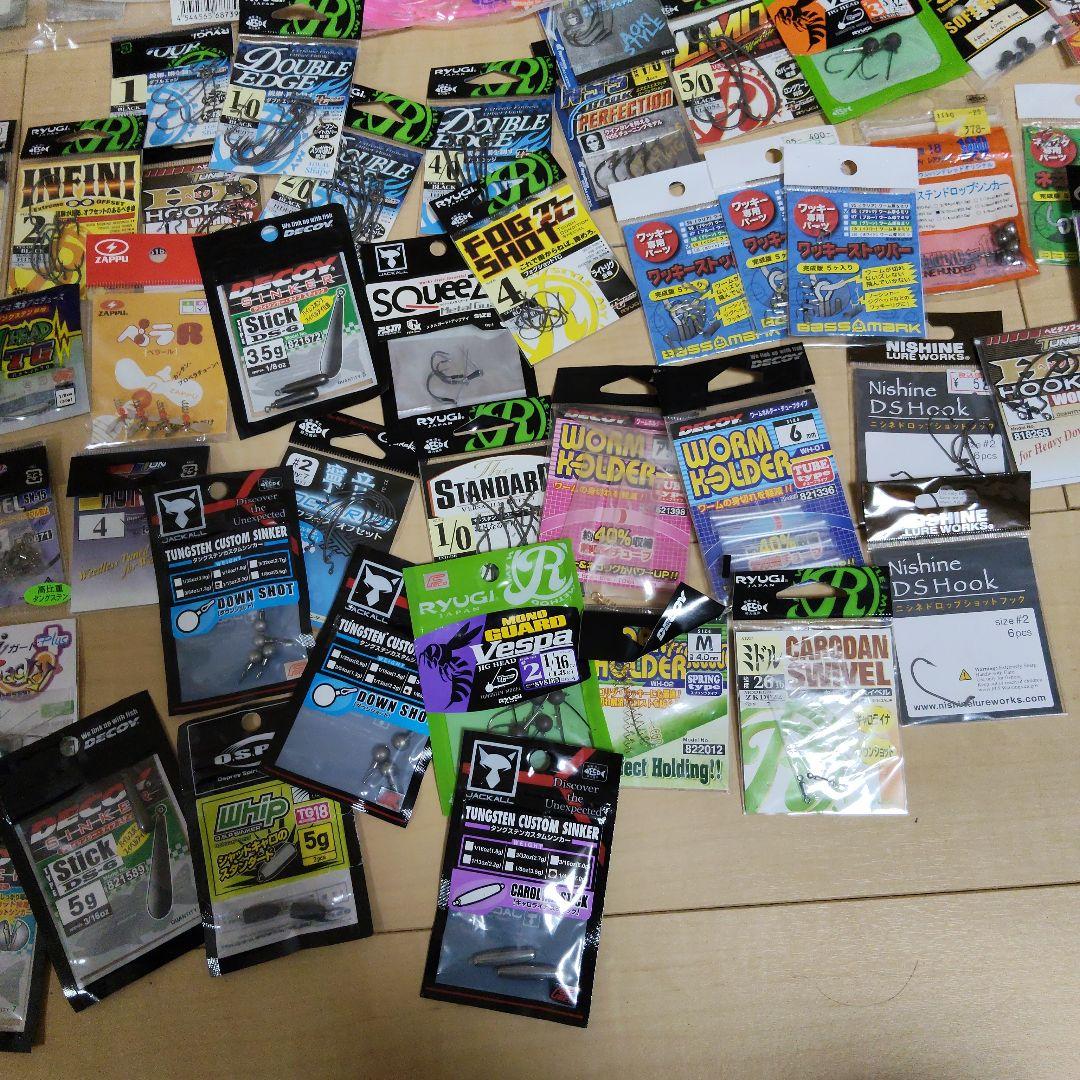 バス釣り引退セット　ワーム、フックやシンカーなど　本当に使える物のみです！！