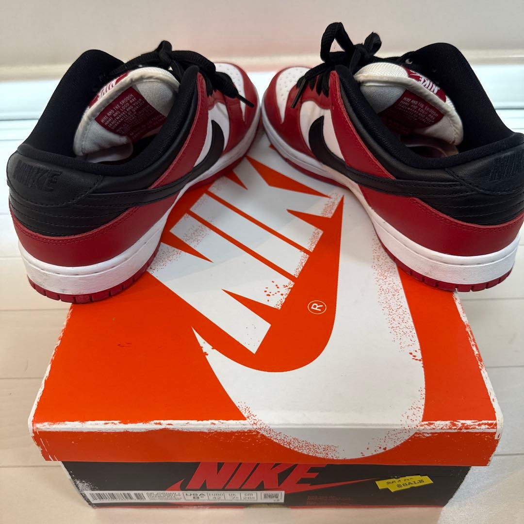 NIKE DUNK LOW ホワイト/レッド/ブラック