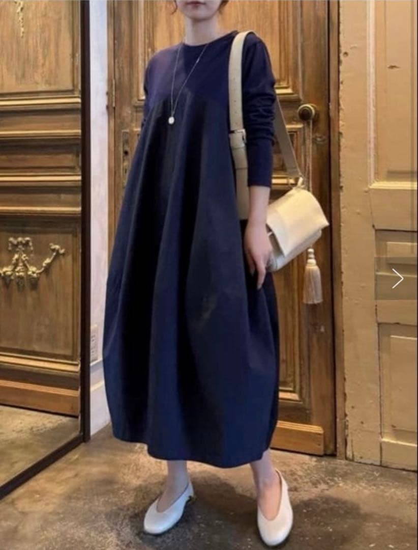 ビアズリー マルワンピ　ネイビーサイズ1 新品タグ付き