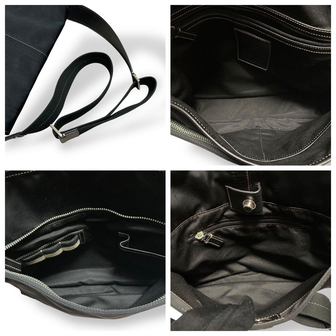 コーチ　メッセンジャーバッグ　A4収納可　ナイロン　ブラック　F05300