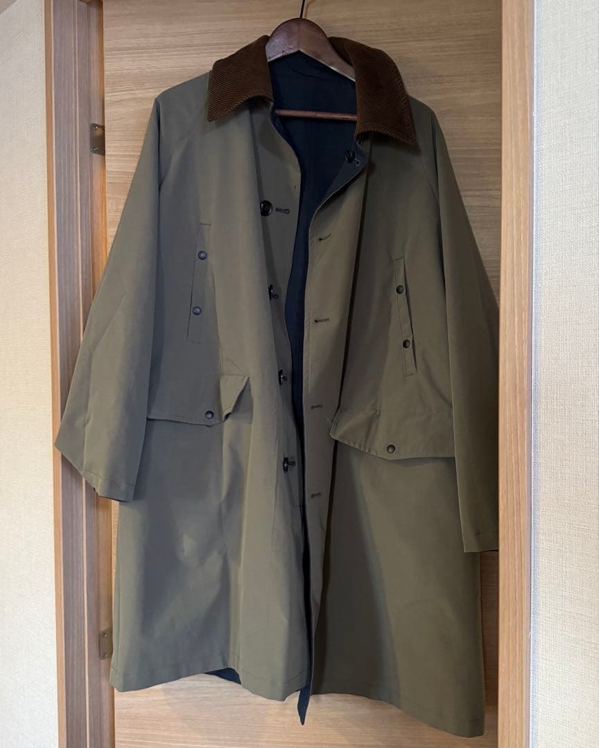 RHYTHR（リズル） リバーシブル ステンカラーコート S チャコール　完売品