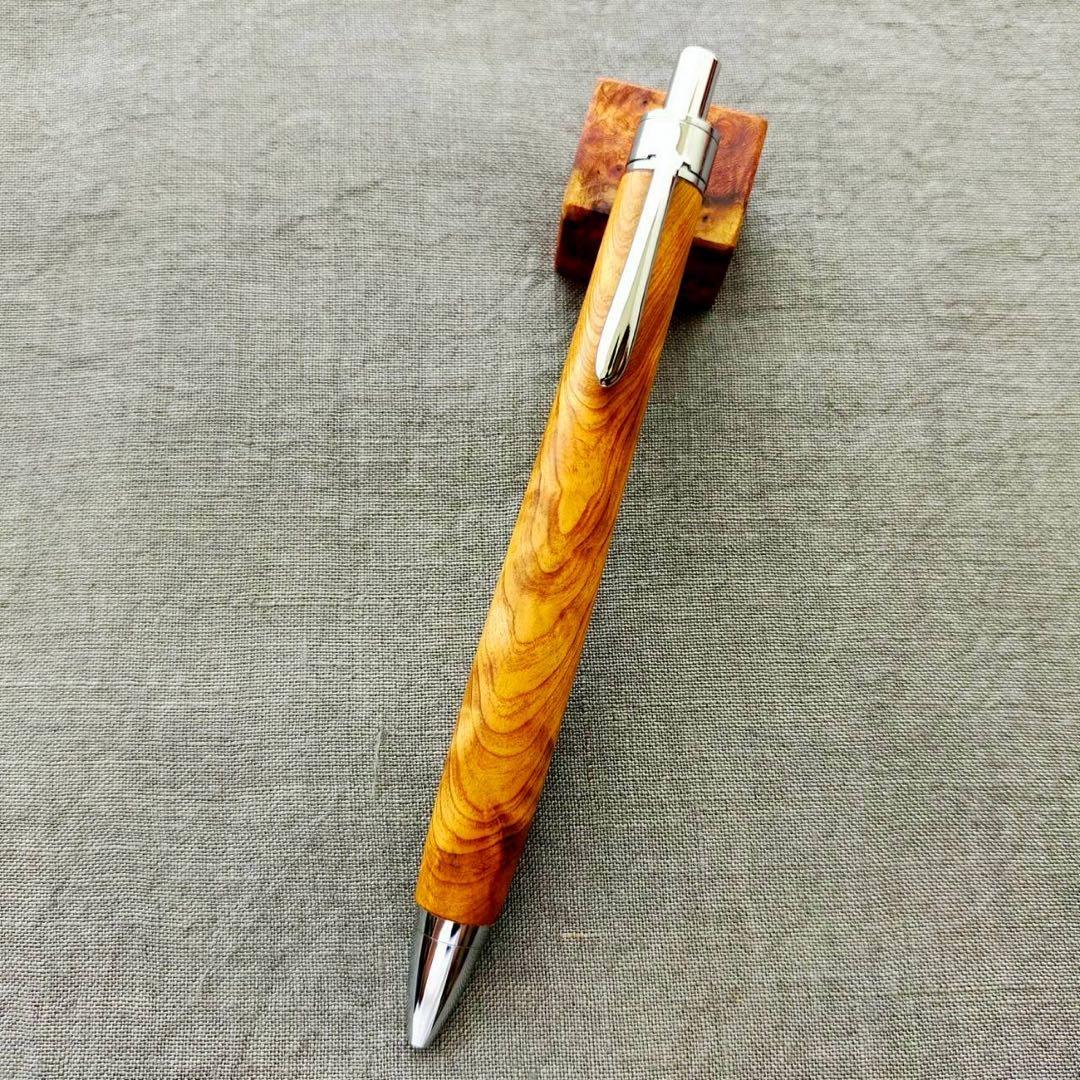 【専用】　屋久杉　光明杢　KATO201 ボールペン　シルバー