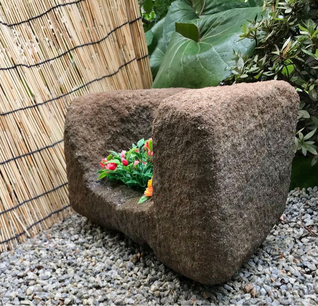 【天然自然石・石鉢・寄せ植え鉢・一輪挿し】ガーデニング造園水石飾り石箱庭