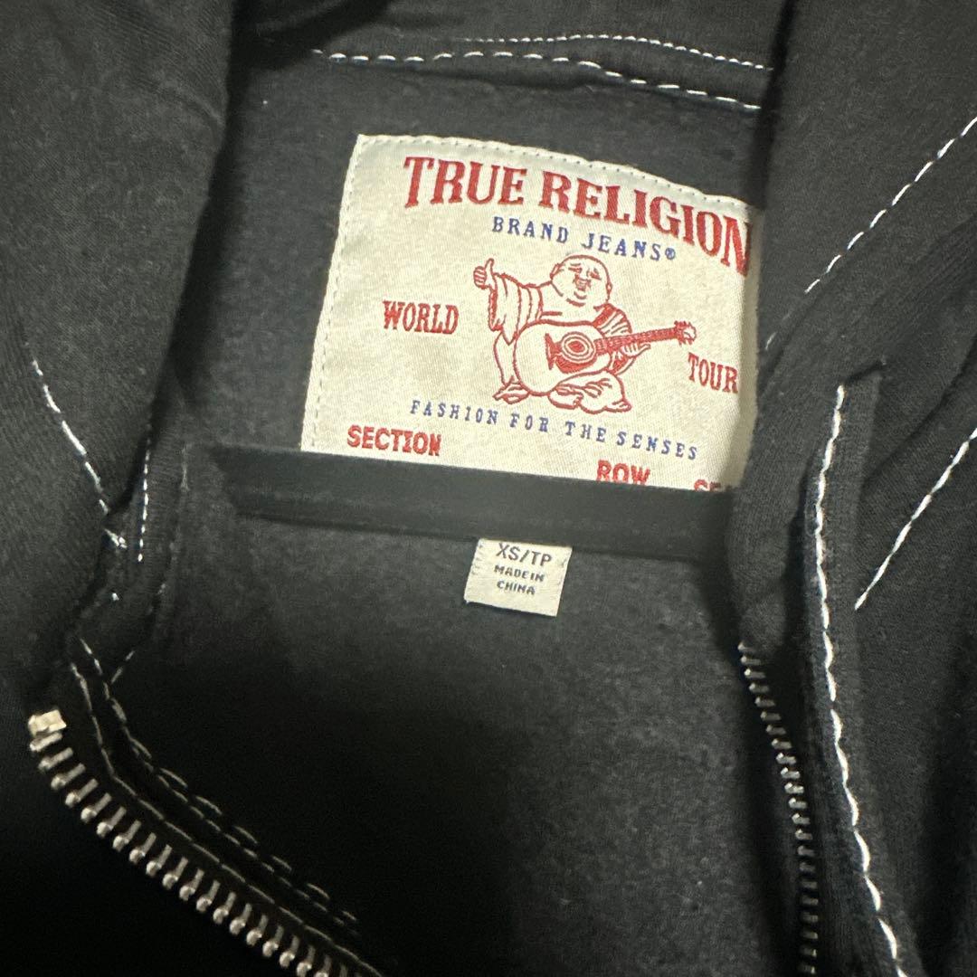 TRUE RELIGION ブラックパーカー XS