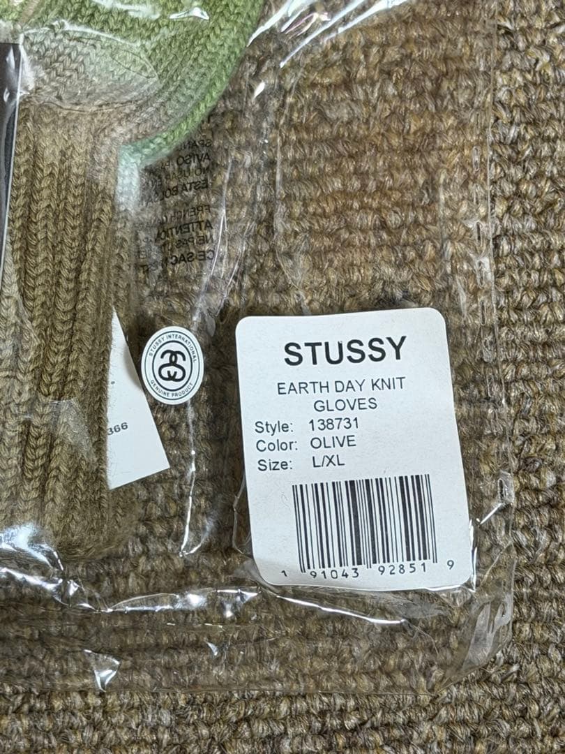 小物 stussy EARTH DAY KHIT GLOVES L/XL