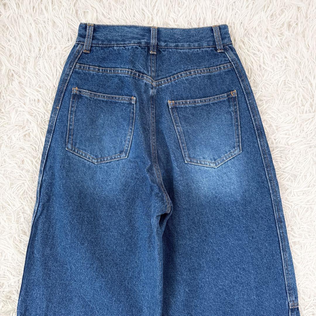 タグ付き アメリヴィンテージ JEWEL BIJOU WIDE DENIM S